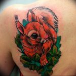 Photo tattoo Squirrel 04.02.2019 №121 - idea for a squirrel tattoo - tattoovalue.net