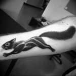 Photo tattoo Squirrel 04.02.2019 №131 - idea for a squirrel tattoo - tattoovalue.net
