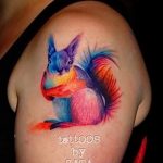 Photo tattoo Squirrel 04.02.2019 №138 - idea for a squirrel tattoo - tattoovalue.net