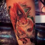 Photo tattoo Squirrel 04.02.2019 №154 - idea for a squirrel tattoo - tattoovalue.net