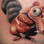 Photo tattoo Squirrel 04.02.2019 №162 - idea for a squirrel tattoo - tattoovalue.net