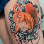 Photo tattoo Squirrel 04.02.2019 №168 - idea for a squirrel tattoo - tattoovalue.net