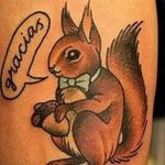 Photo tattoo Squirrel 04.02.2019 №171 - idea for a squirrel tattoo - tattoovalue.net
