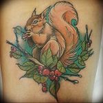 Photo tattoo Squirrel 04.02.2019 №174 - idea for a squirrel tattoo - tattoovalue.net