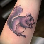 Photo tattoo Squirrel 04.02.2019 №176 - idea for a squirrel tattoo - tattoovalue.net