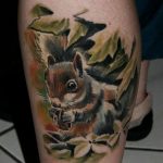Photo tattoo Squirrel 04.02.2019 №194 - idea for a squirrel tattoo - tattoovalue.net