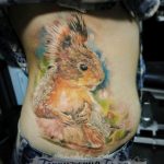 Photo tattoo Squirrel 04.02.2019 №196 - idea for a squirrel tattoo - tattoovalue.net