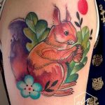 Photo tattoo Squirrel 04.02.2019 №199 - idea for a squirrel tattoo - tattoovalue.net