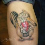 Photo tattoo Squirrel 04.02.2019 №211 - idea for a squirrel tattoo - tattoovalue.net