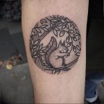 Photo tattoo Squirrel 04.02.2019 №213 - idea for a squirrel tattoo - tattoovalue.net