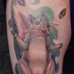Photo tattoo Squirrel 04.02.2019 №225 - idea for a squirrel tattoo - tattoovalue.net
