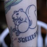 Photo tattoo Squirrel 04.02.2019 №226 - idea for a squirrel tattoo - tattoovalue.net