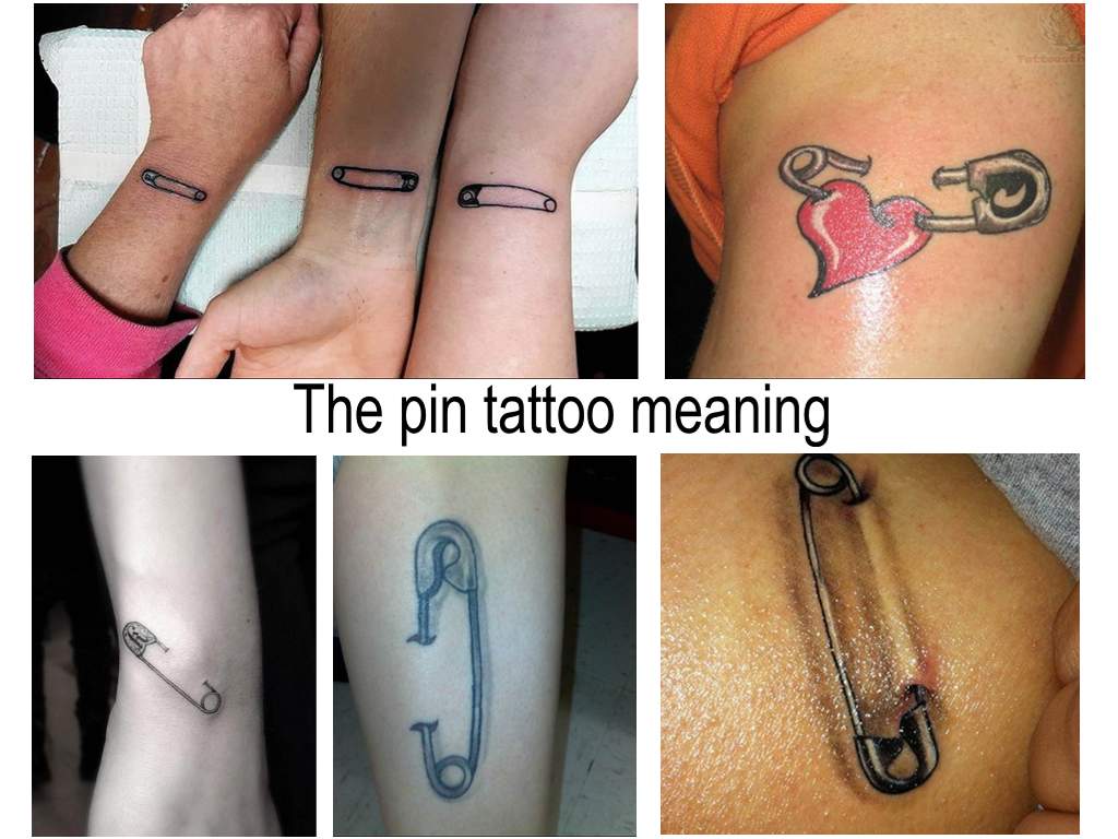 The pin tattoo meaning - information about the features of the picture and photo examples of finished tattoos