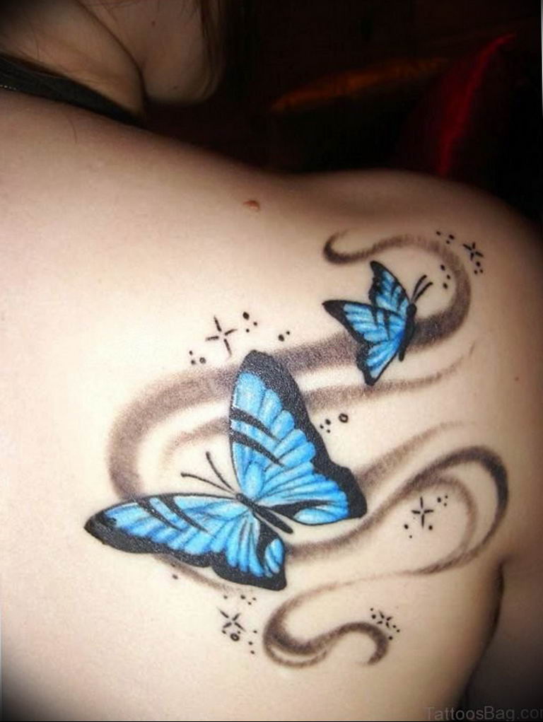 butterfly tattoo photo 04.02.2019 № 287 - tattoo idea with a butterfly - ta...
