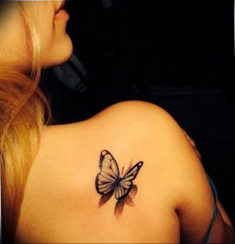 butterfly tattoo photo 04.02.2019 №024 - tattoo idea with a butterfly - tattoovalue.net