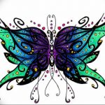 butterfly tattoo photo 04.02.2019 №031 - tattoo idea with a butterfly - tattoovalue.net