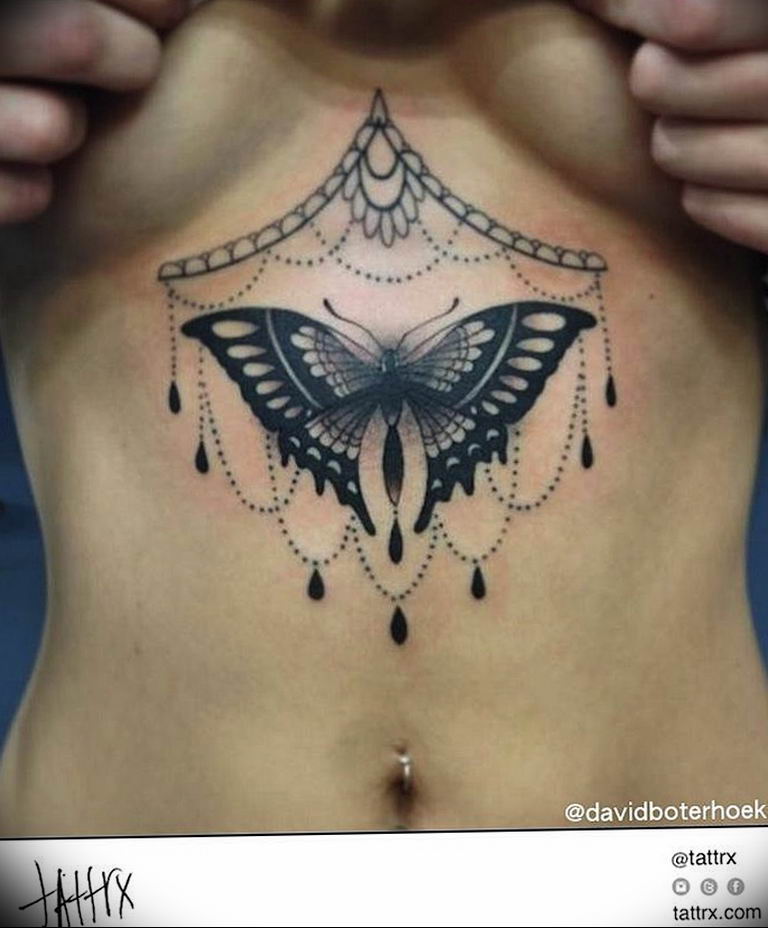 butterfly tattoo photo 04.02.2019 №042 - tattoo idea with a butterfly - tattoovalue.net