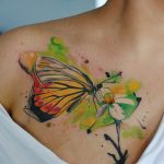 butterfly tattoo photo 04.02.2019 №043 - tattoo idea with a butterfly - tattoovalue.net