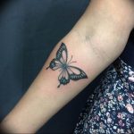 butterfly tattoo photo 04.02.2019 №048 - tattoo idea with a butterfly - tattoovalue.net