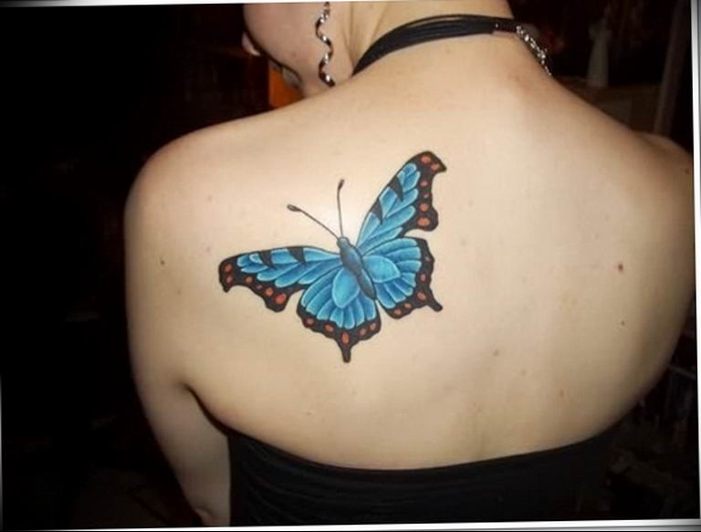 butterfly tattoo photo 04.02.2019 №058 - tattoo idea with a butterfly - tattoovalue.net