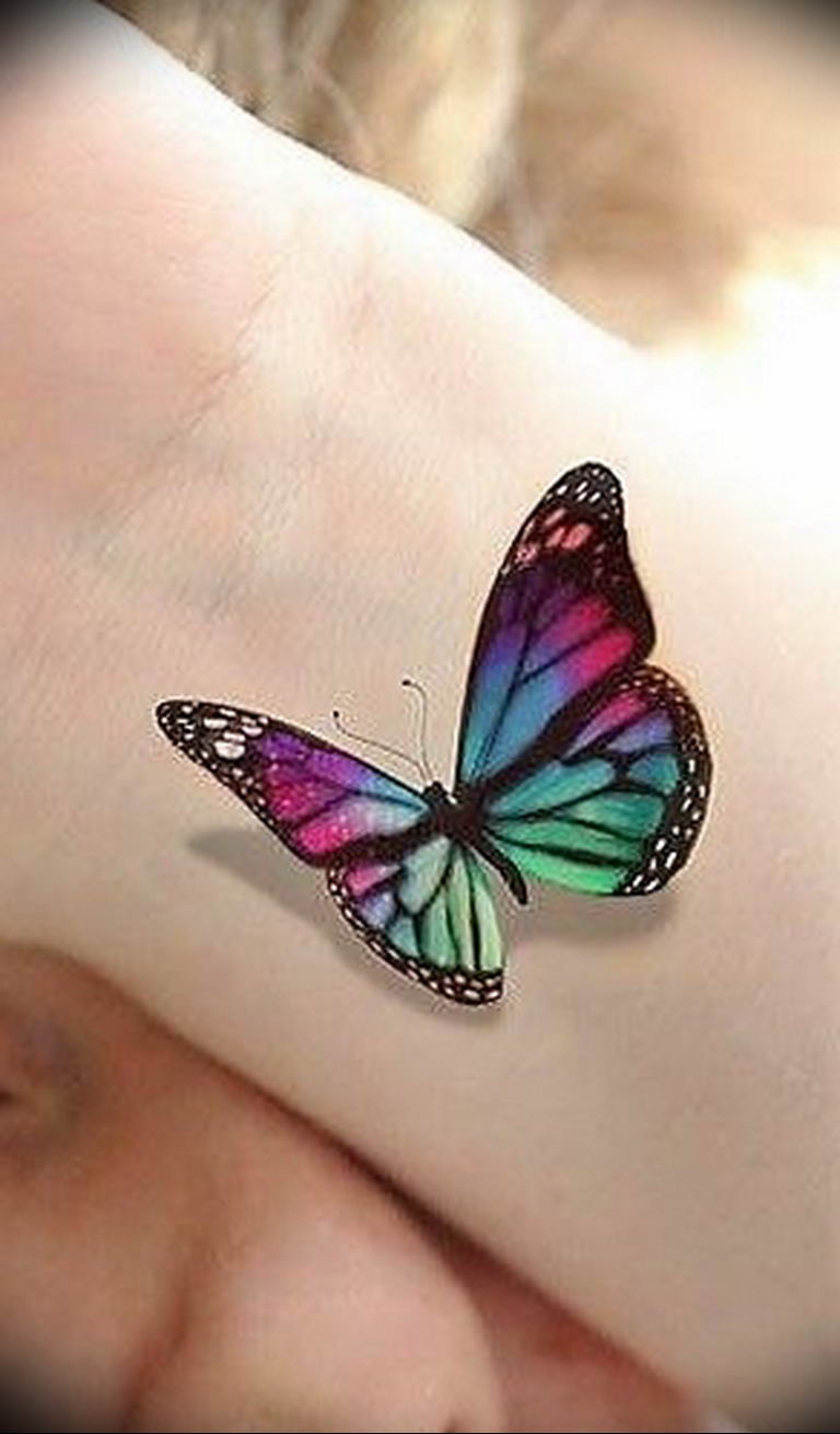 butterfly tattoo photo 04.02.2019 №069 - tattoo idea with a butterfly - tattoovalue.net