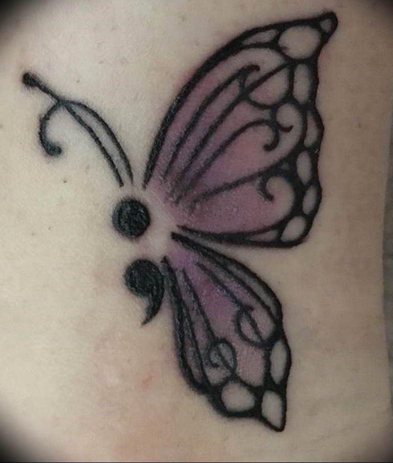 butterfly tattoo photo 04.02.2019 №081 - tattoo idea with a butterfly - tattoovalue.net