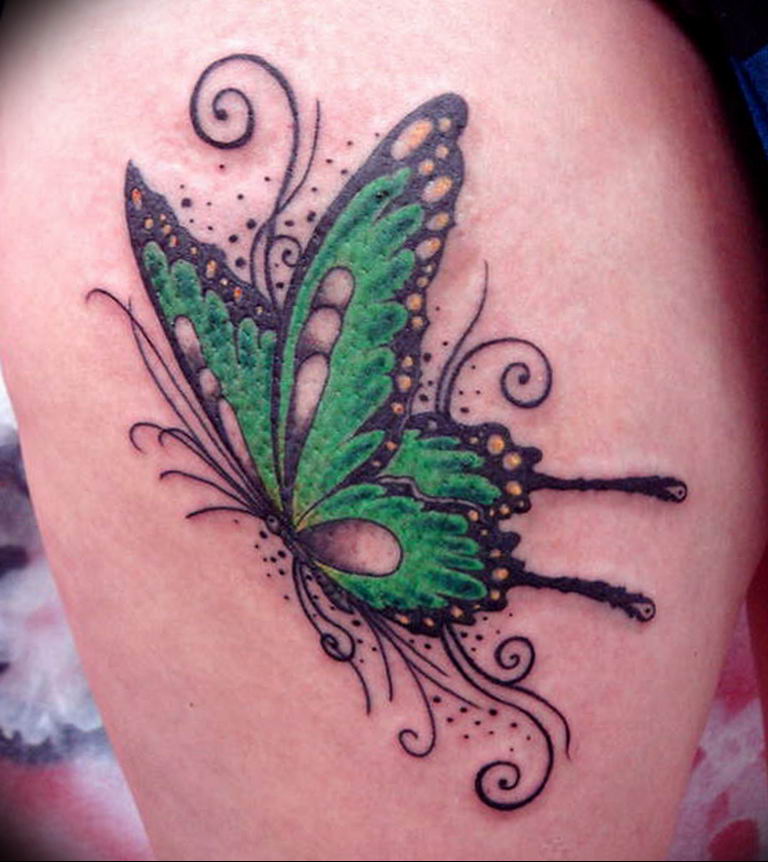 butterfly tattoo photo 04.02.2019 №082 - tattoo idea with a butterfly - tattoovalue.net