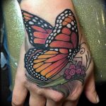 butterfly tattoo photo 04.02.2019 №084 - tattoo idea with a butterfly - tattoovalue.net