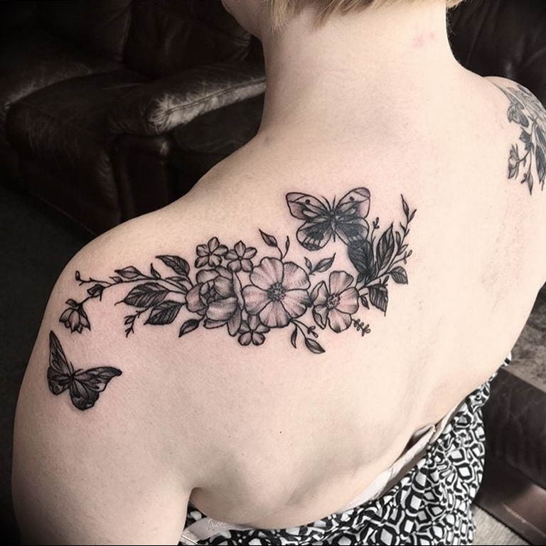 butterfly tattoo photo 04.02.2019 №091 - tattoo idea with a butterfly - tattoovalue.net