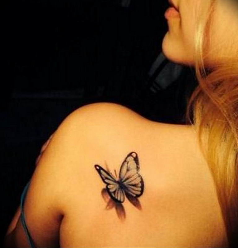 butterfly tattoo photo 04.02.2019 №098 - tattoo idea with a butterfly - tattoovalue.net