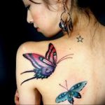 butterfly tattoo photo 04.02.2019 №107 - tattoo idea with a butterfly - tattoovalue.net