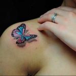 butterfly tattoo photo 04.02.2019 №117 - tattoo idea with a butterfly - tattoovalue.net