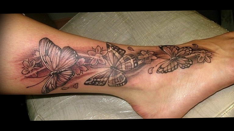 butterfly tattoo photo 04.02.2019 №147 - tattoo idea with a butterfly - tattoovalue.net