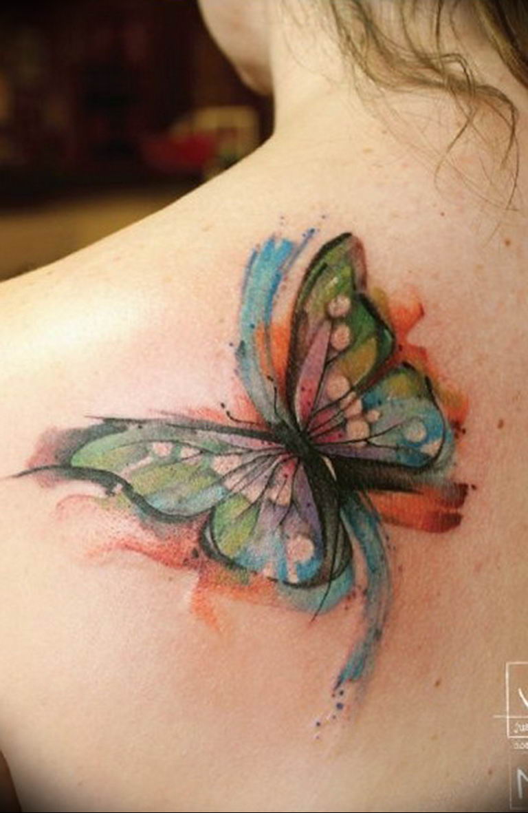 butterfly tattoo photo 04.02.2019 №155 - tattoo idea with a butterfly - tattoovalue.net