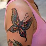 butterfly tattoo photo 04.02.2019 №177 - tattoo idea with a butterfly - tattoovalue.net
