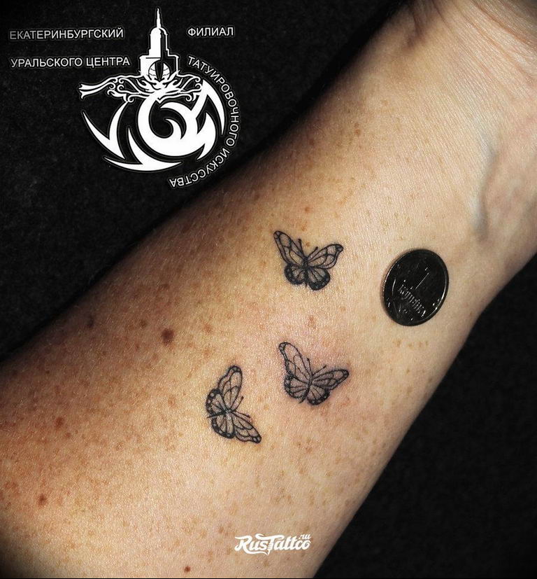 butterfly tattoo photo 04.02.2019 №181 - tattoo idea with a butterfly - tattoovalue.net