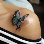 butterfly tattoo photo 04.02.2019 №187 - tattoo idea with a butterfly - tattoovalue.net