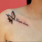 butterfly tattoo photo 04.02.2019 №189 - tattoo idea with a butterfly - tattoovalue.net