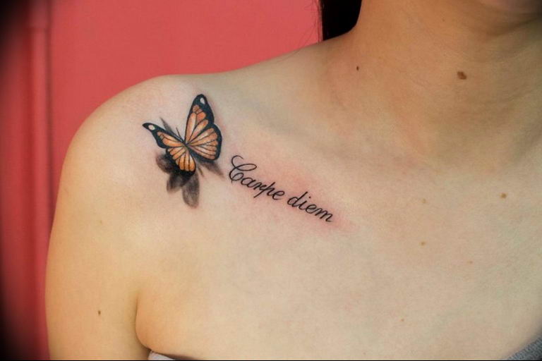 butterfly tattoo photo 04.02.2019 №189 - tattoo idea with a butterfly - tattoovalue.net