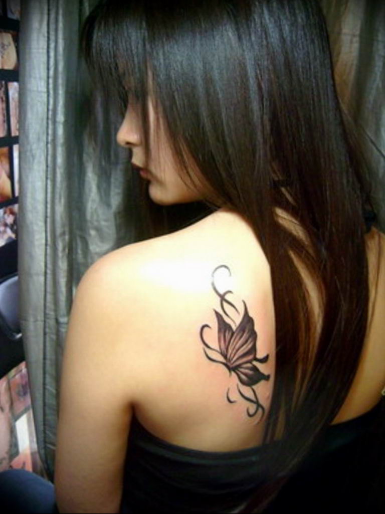 butterfly tattoo photo 04.02.2019 №190 - tattoo idea with a butterfly - tattoovalue.net