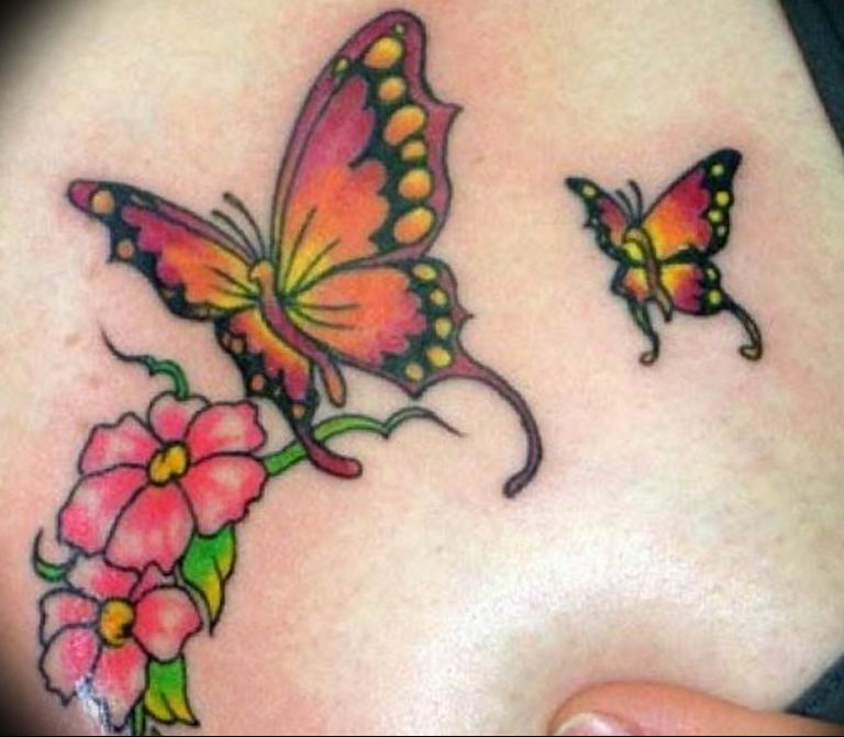 butterfly tattoo photo 04.02.2019 №192 - tattoo idea with a butterfly - tattoovalue.net