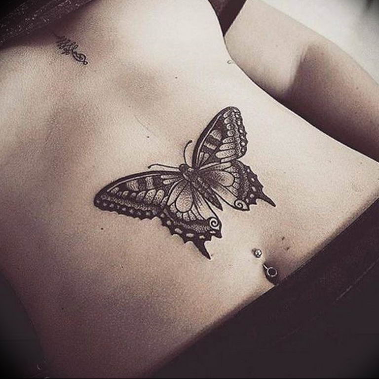 butterfly tattoo photo 04.02.2019 №231 - tattoo idea with a butterfly - tattoovalue.net