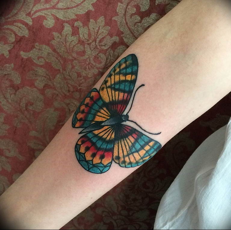 butterfly tattoo photo 04.02.2019 №234 - tattoo idea with a butterfly - tattoovalue.net