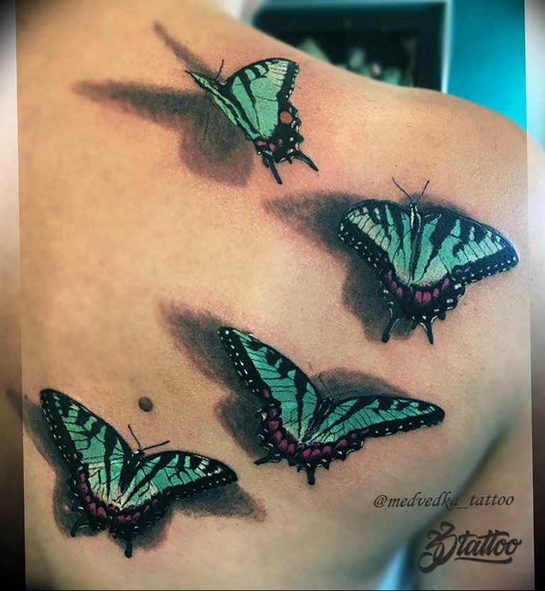 butterfly tattoo photo 04.02.2019 №248 - tattoo idea with a butterfly - tattoovalue.net