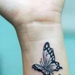 butterfly tattoo photo 04.02.2019 №272 - tattoo idea with a butterfly - tattoovalue.net