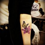 butterfly tattoo photo 04.02.2019 №285 - tattoo idea with a butterfly - tattoovalue.net