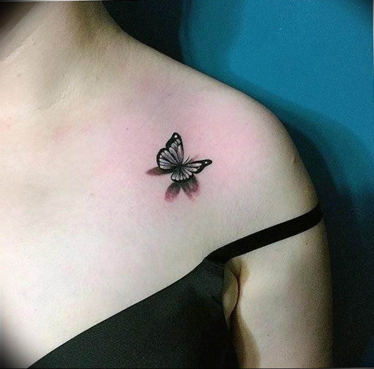 butterfly tattoo photo 04.02.2019 №289 - tattoo idea with a butterfly - tattoovalue.net