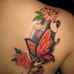 butterfly tattoo photo 04.02.2019 №296 - tattoo idea with a butterfly - tattoovalue.net