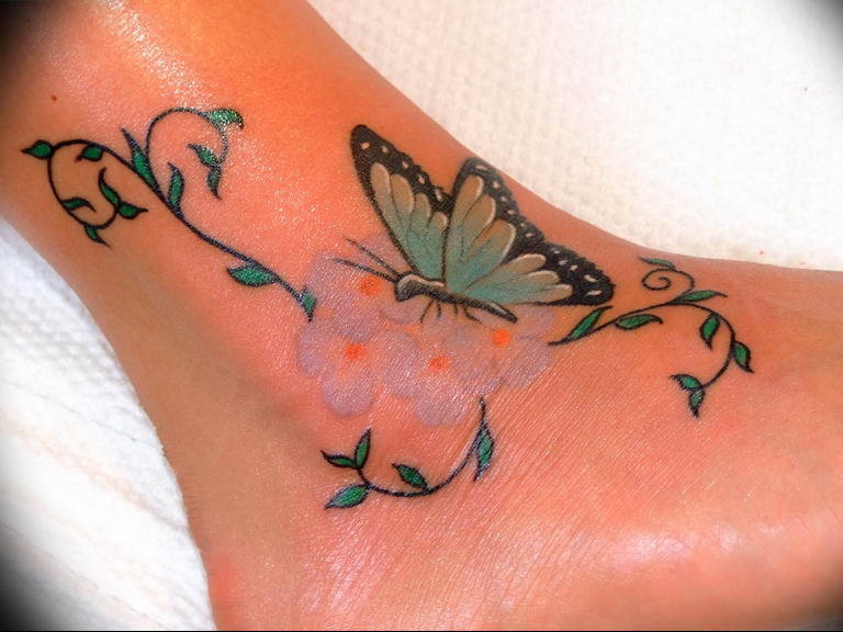 butterfly tattoo photo 04.02.2019 №311 - tattoo idea with a butterfly - tattoovalue.net