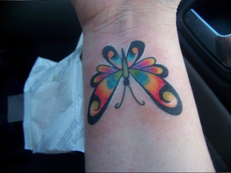 butterfly tattoo photo 04.02.2019 №331 - tattoo idea with a butterfly - tattoovalue.net